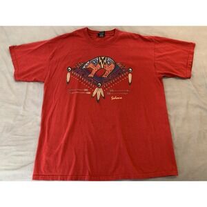 Sportex Sedona Arizona Adult XL Red Short Sleeve Native American 100% Cotton USA